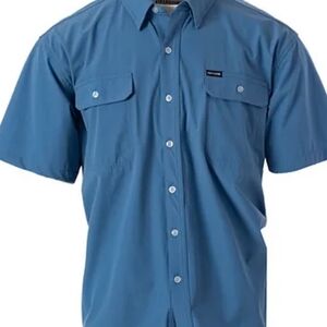 Fieldstone Men's Blue Short Sleeve Shirt Size Small
